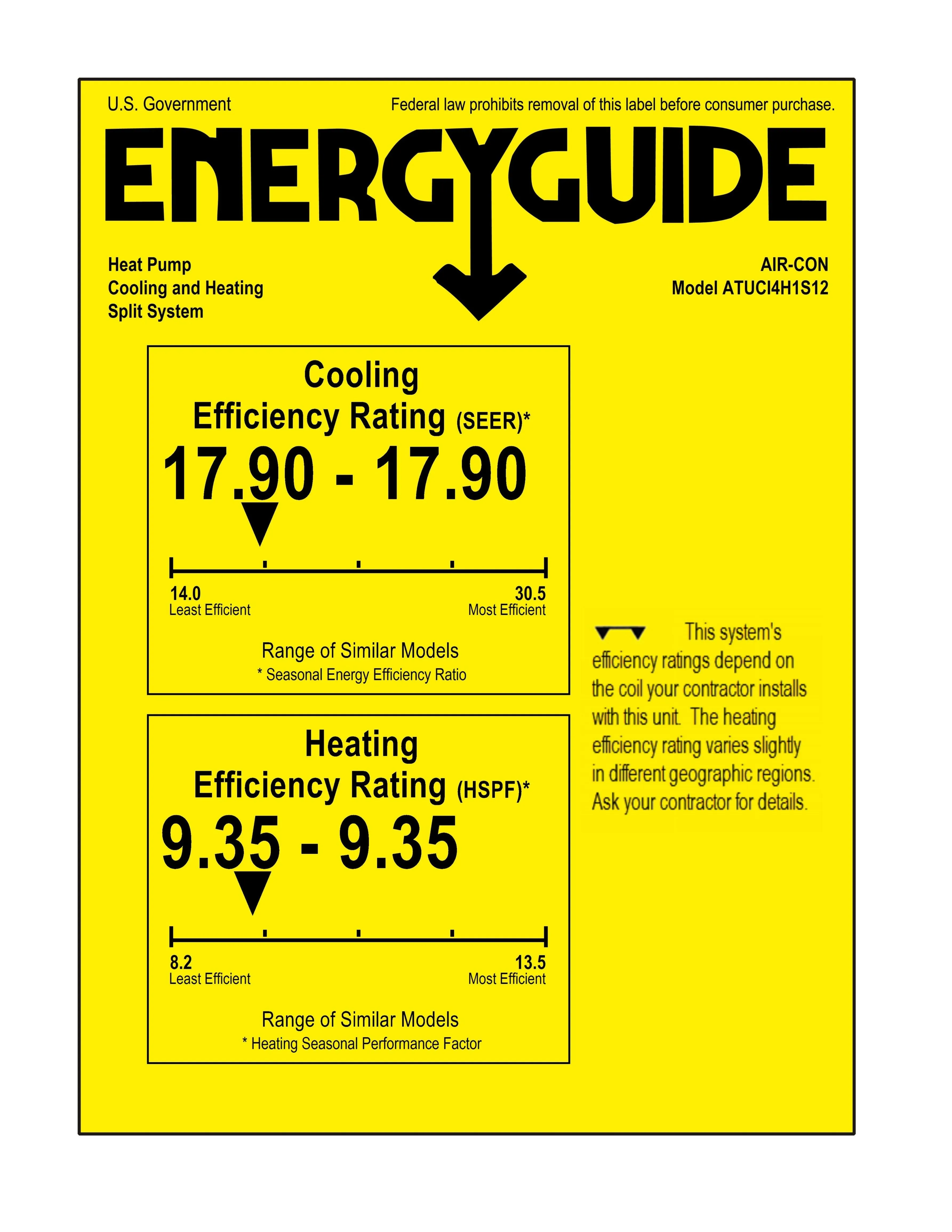 Air-Con Titanium Series 12,000 BTU 17.9 SEER Single Zone Ductless Mini-Split Heat Pump System