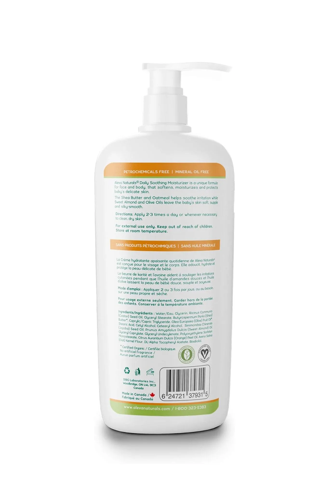 Aleva Naturals Daily Soothing Moisturizer 240ml