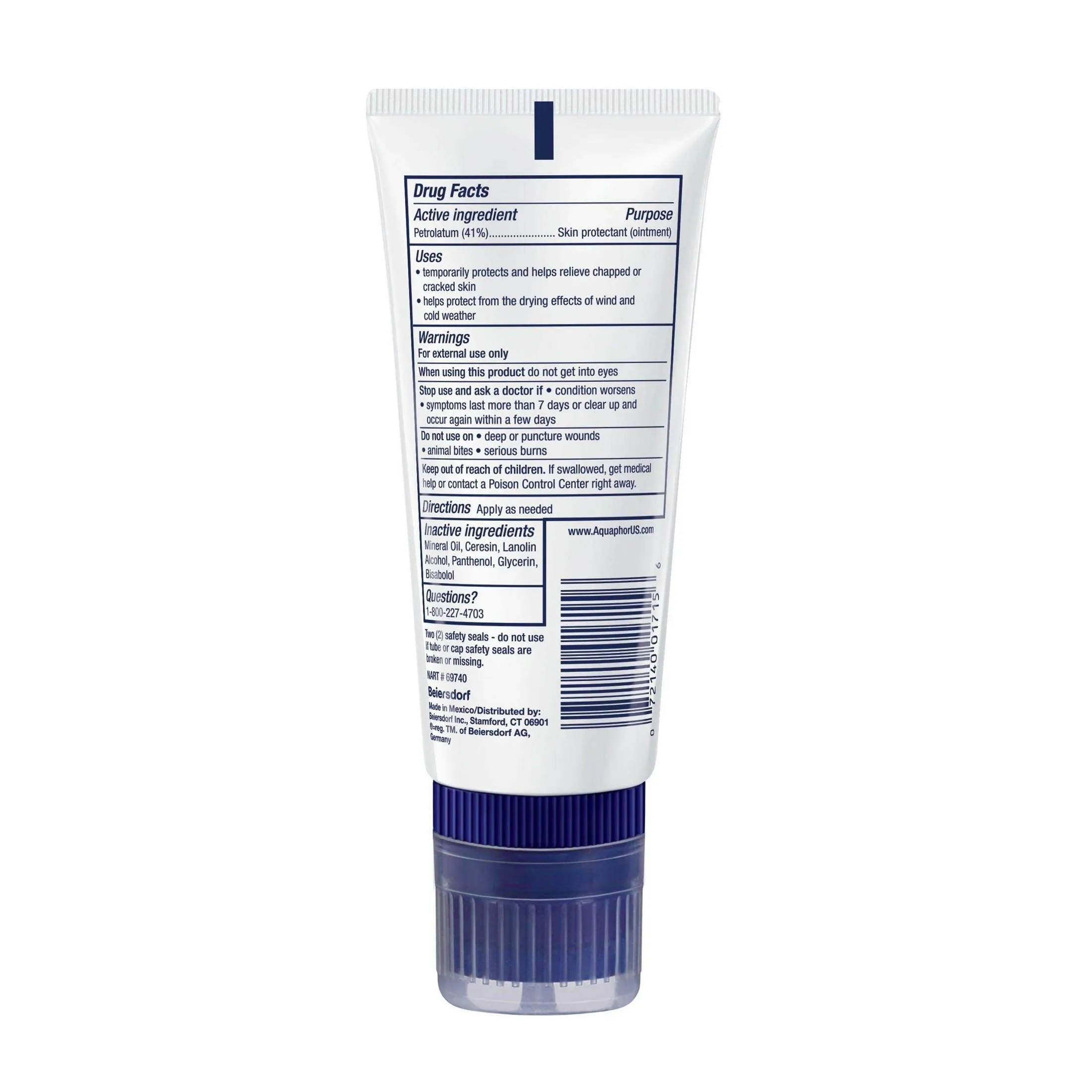 Aquaphor Healing Ointment with Touch-Free Applicator - 3 oz