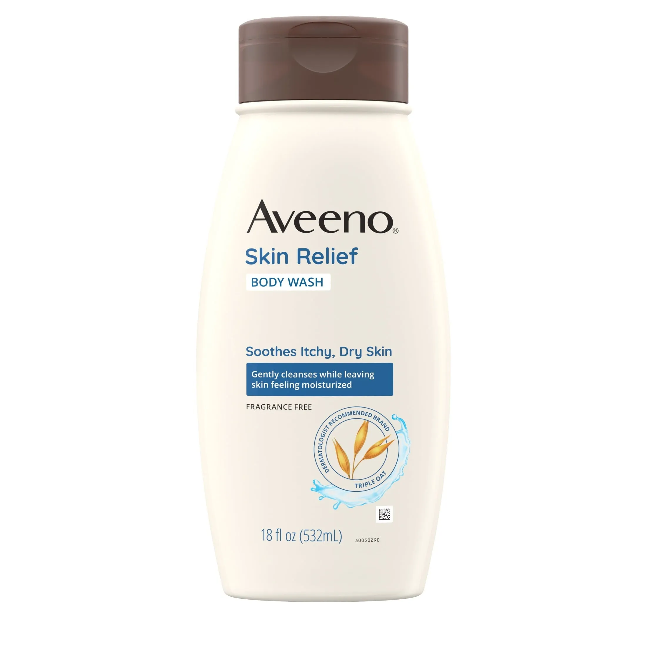 Aveeno Skin Relief Fragrance-Free Body Wash, Sensitive Skin, 18 fl. oz