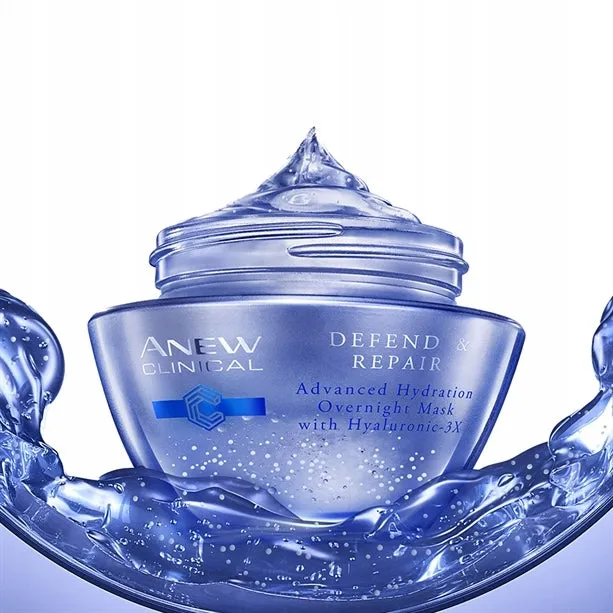 Avon Anew Clinical Defend & Repair Advanced Hydration Overnight Mask - 50ml