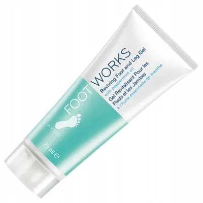 Avon Foot Works Reviving Foot and Leg Gel with Peppermint Oil - 75ml