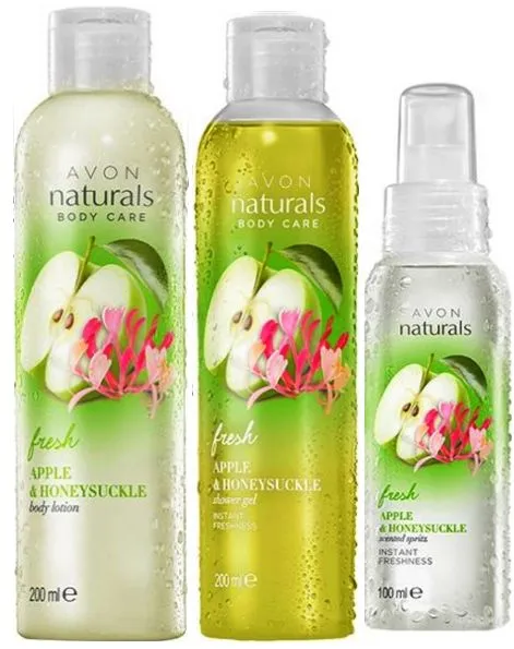 Avon Naturals Fresh Apple & Honeysucke Shower Gel - 200ml