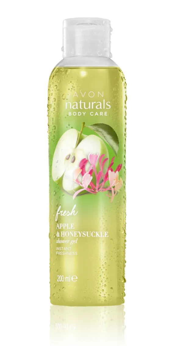 Avon Naturals Fresh Apple & Honeysucke Shower Gel - 200ml