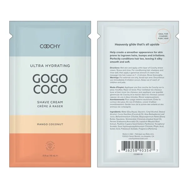 Coochy Ultra Hydrating Shave Cream Mango Coconut