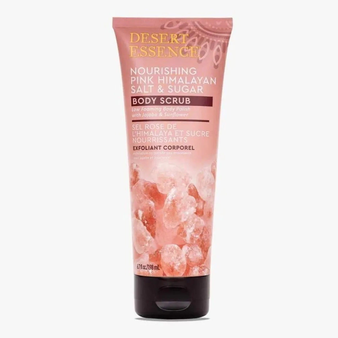 Desert essence - nourishing pink himalayan salt & sugar body scrub - 198 ml