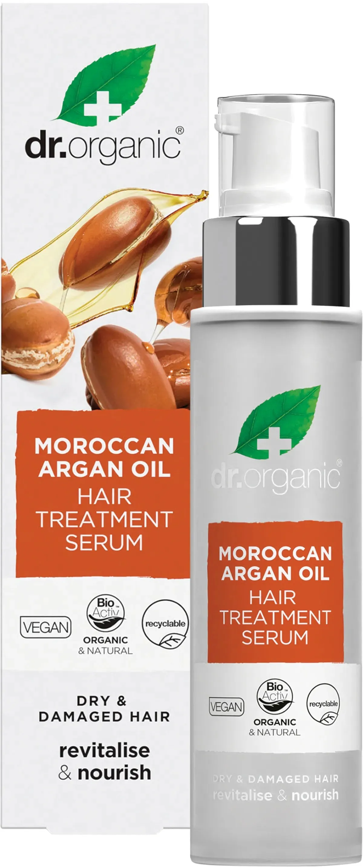 Dr Organic Hair Treatment Serum Organic Moroccan Argan Oil