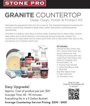 Granite Countertop Deep Clean & Polish Kit