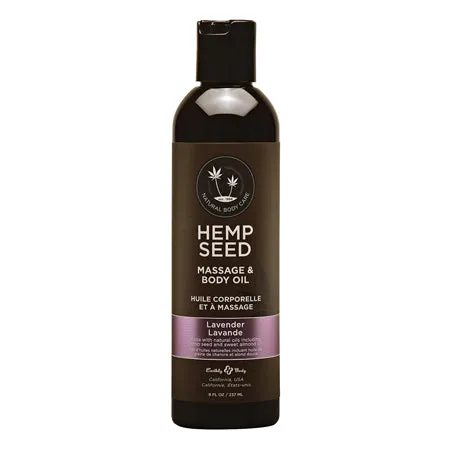 Hemp Seed Massage and Body Oil - Lavender - 8 Fl. Oz./ 237ml