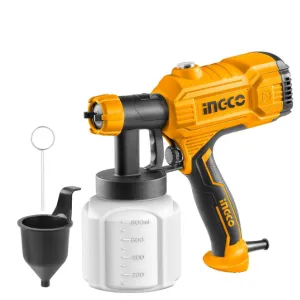 INGCO Paint Sprayer，800 ml Capacity, 450W, 1.5Mm Copper Nozzle,50Din-S, 380 Ml/Min SPG350