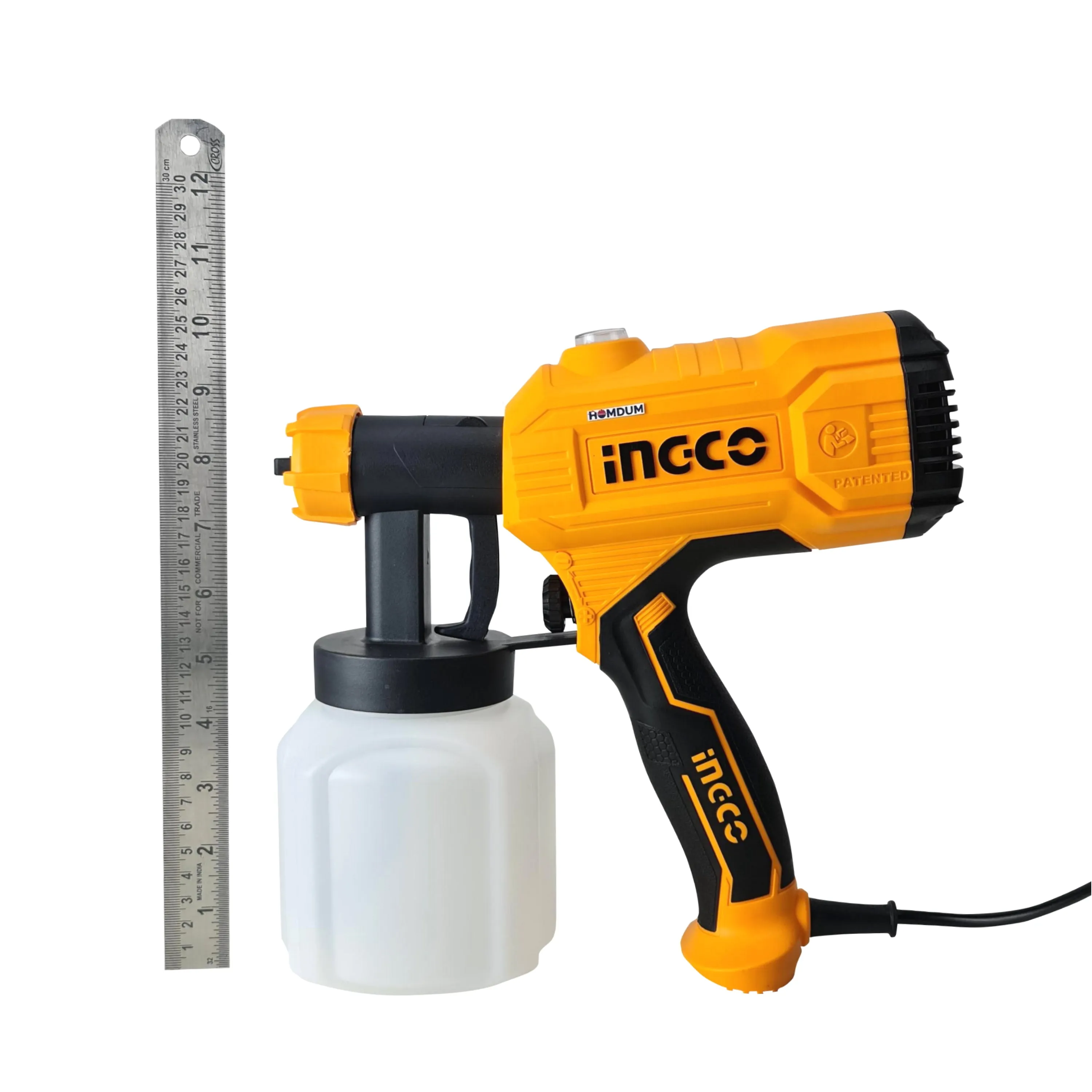 INGCO Paint Sprayer，800 ml Capacity, 450W, 1.5Mm Copper Nozzle,50Din-S, 380 Ml/Min SPG350