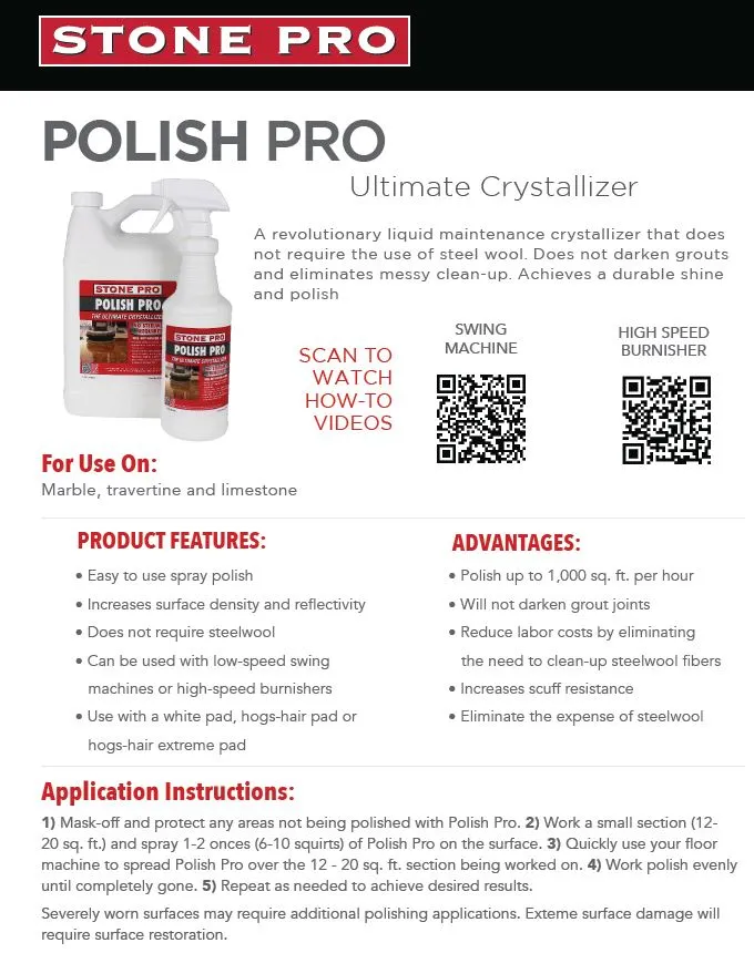 Polish Pro Crystallizer Spray 32oz.