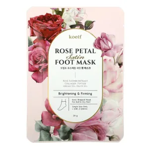 Rose Petal Satin Foot Mask