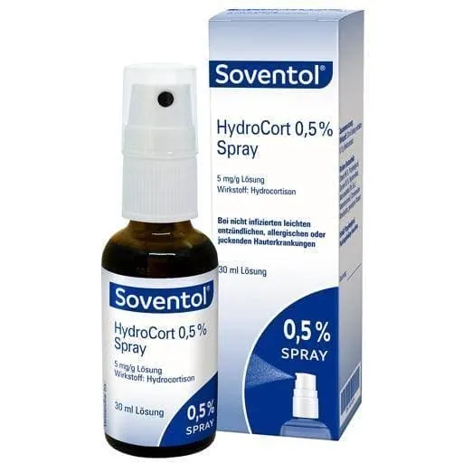 SOVENTOL Hydrocort 0.5% spray 30 ml sunburn, sun allergies, seborrheic eczema